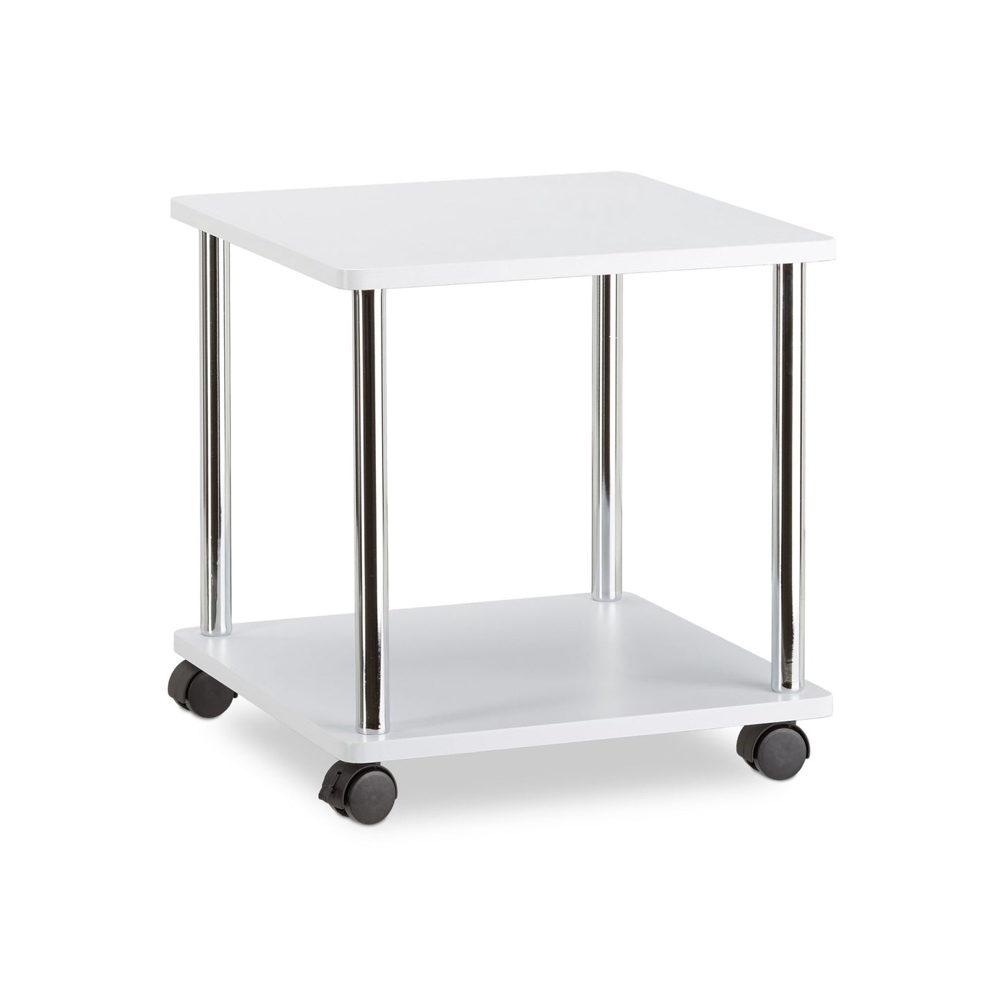 Side table rollable 2 levels