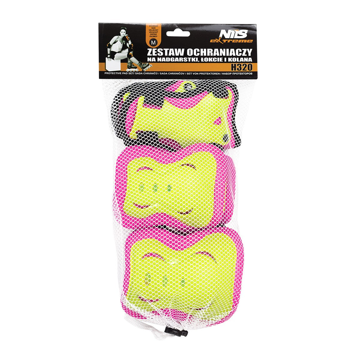 Size XL Pink-Lime Protectors Set – H320