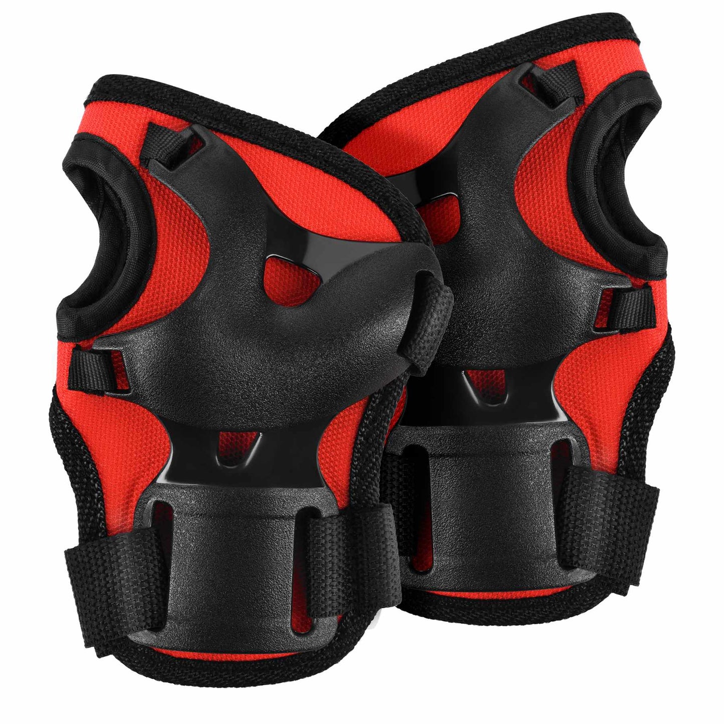 Skate Protective Gear Set – Wrist Elbow Knee Pads, Red S