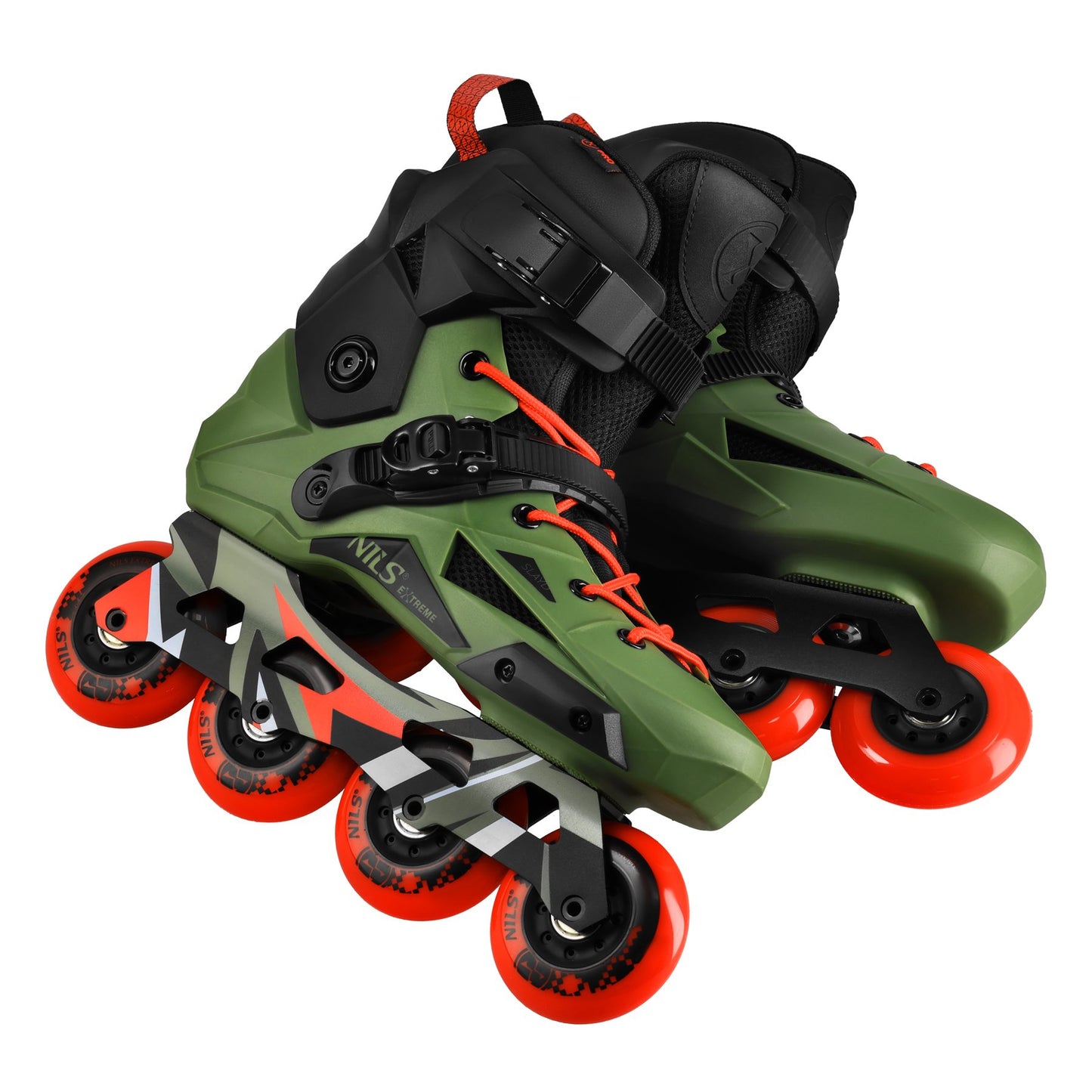 Slalom Inline Skates, Green, Size 41, 80mm