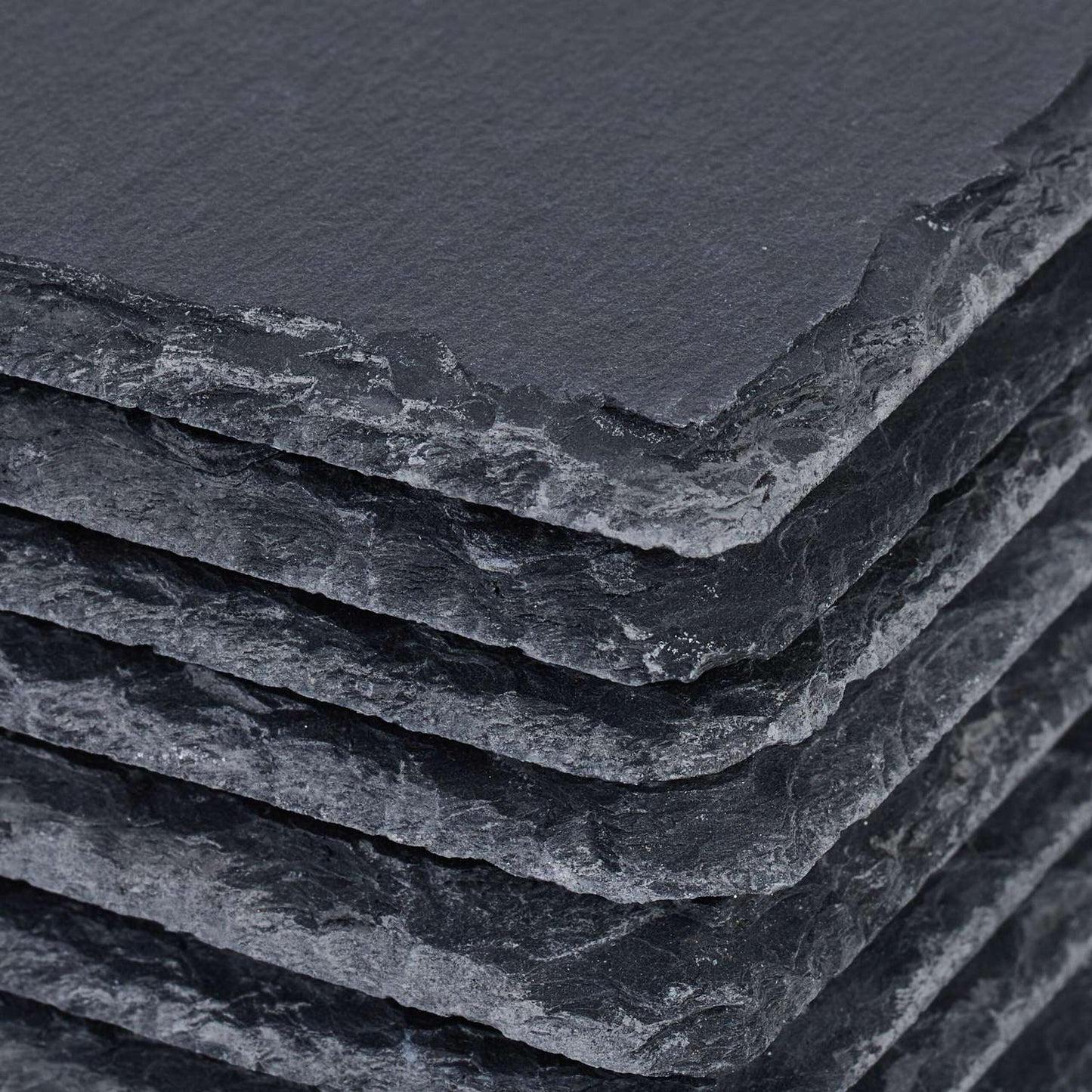 Slate Coasters Set, 20 Pieces, 10x10 cm