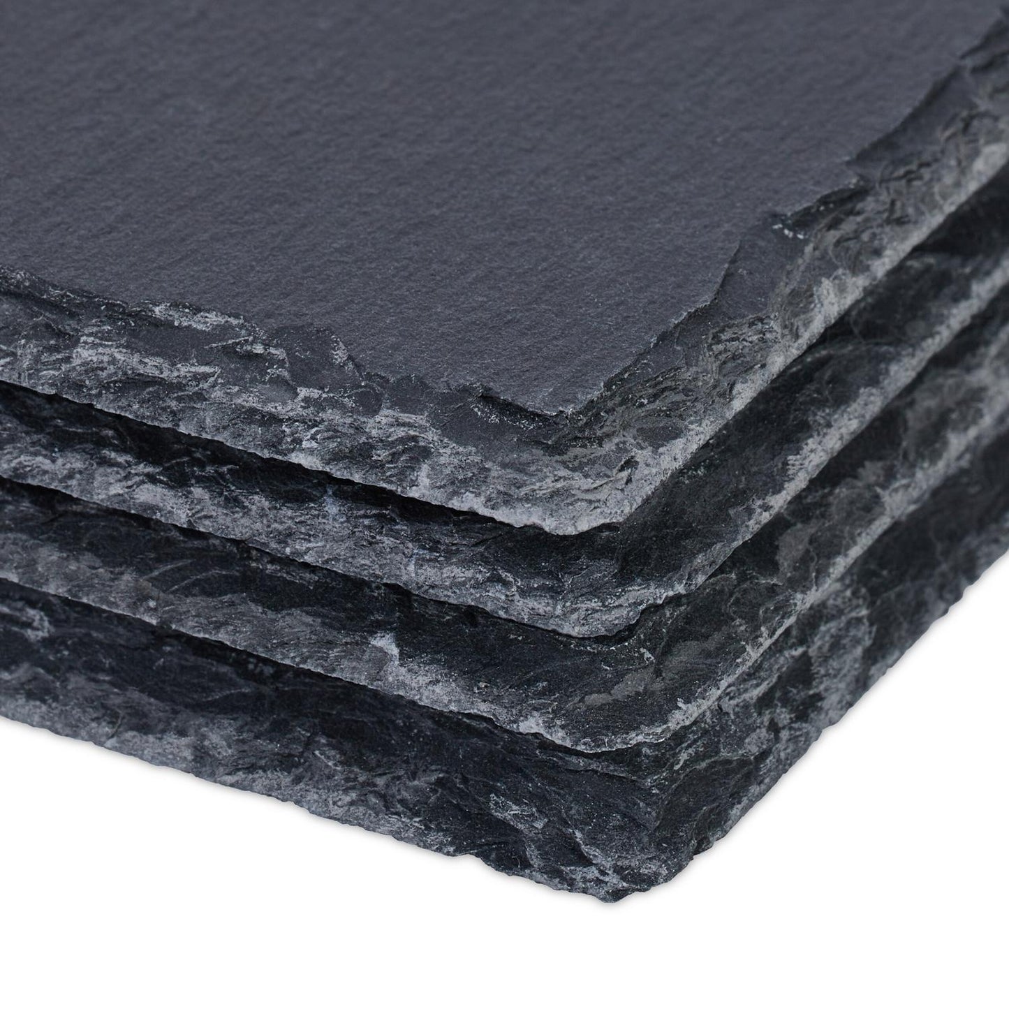 Slate Serving Plates Set of 4, 26x16 cm