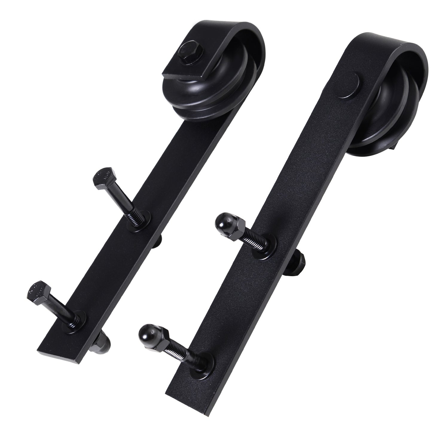 Sliding door fittings Set - 200cm Carbon steel Black