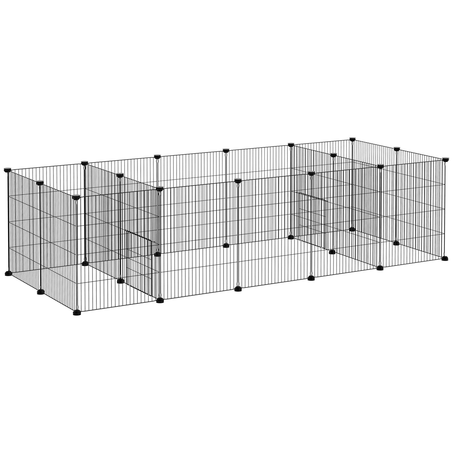Small animal cage with 18 steel panels for guinea pigs