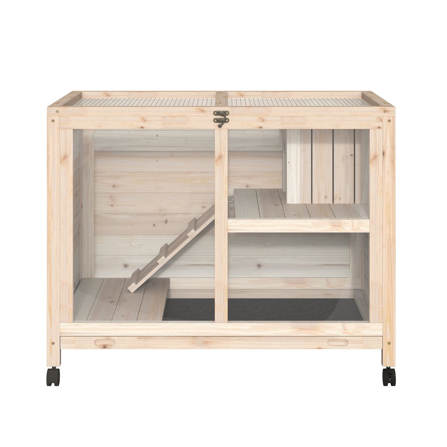 Guinea pig cage 91.5x53.3x73 cm, Winter-proof spruce wood