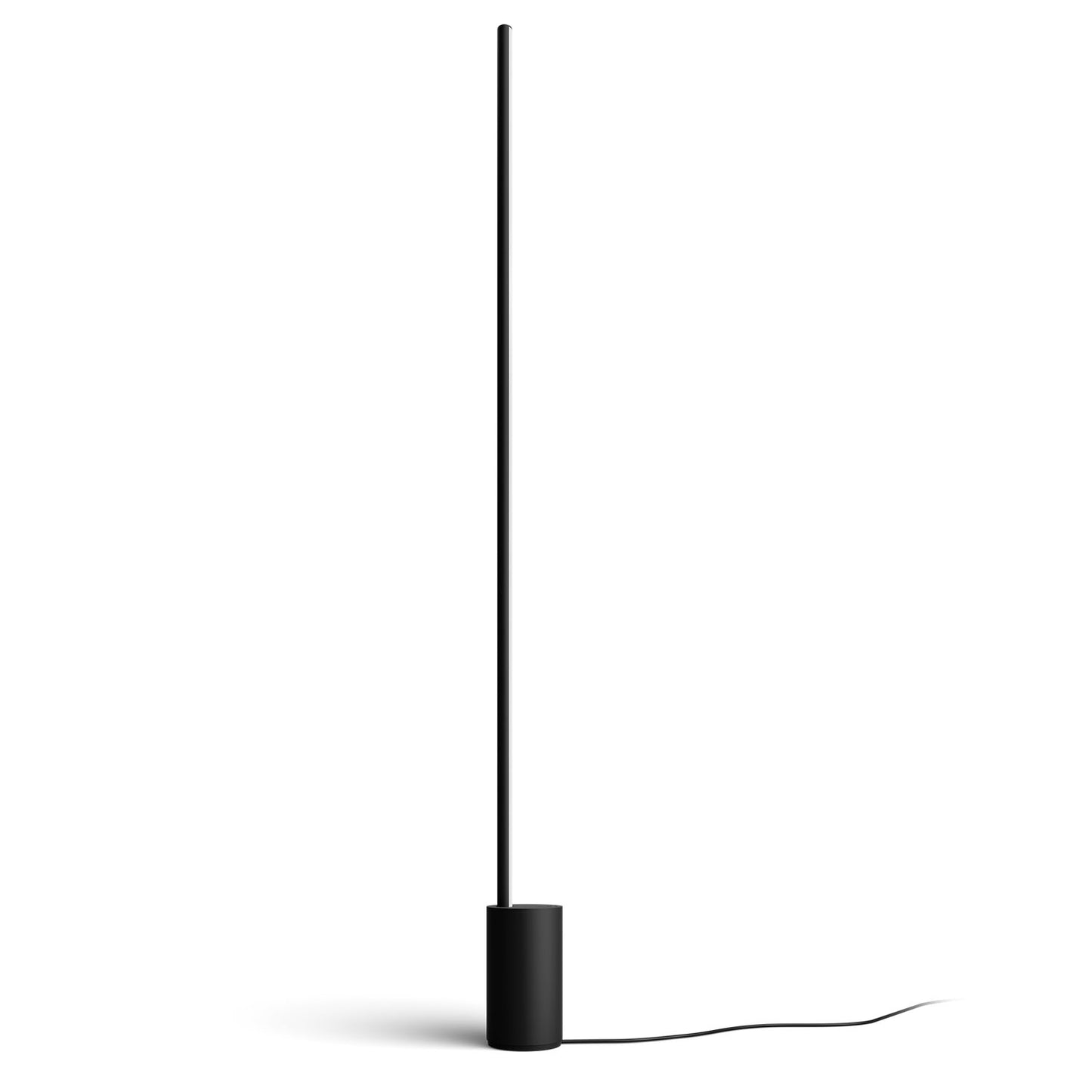 Smart Floor Lamp with Gradient Color Lighting, Black