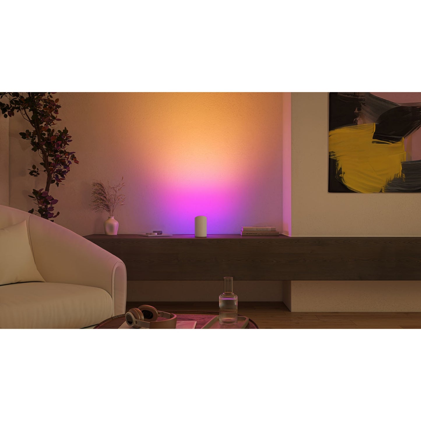Smart LED Wall Light, White & Color Ambiance, 1035 Lumens