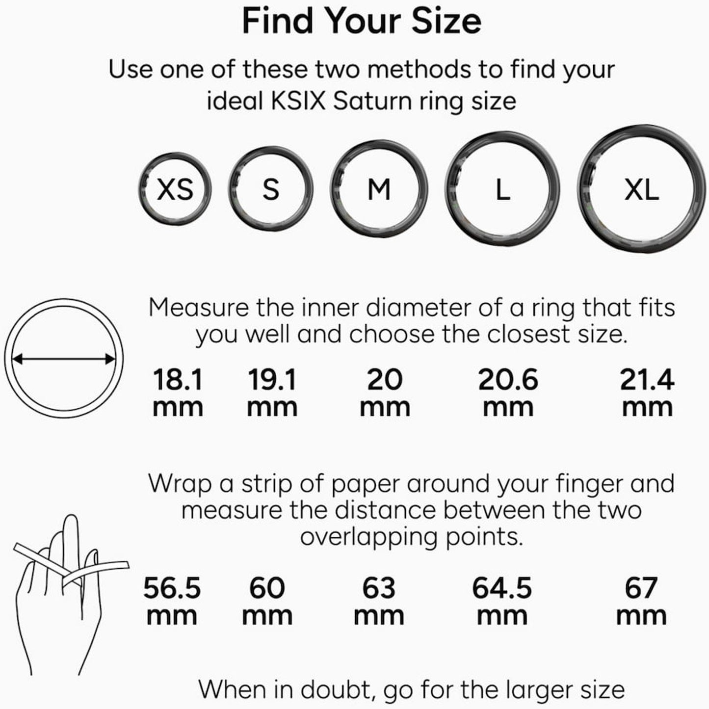 Smart Ring for Health Monitoring, Waterproof, XXS Size