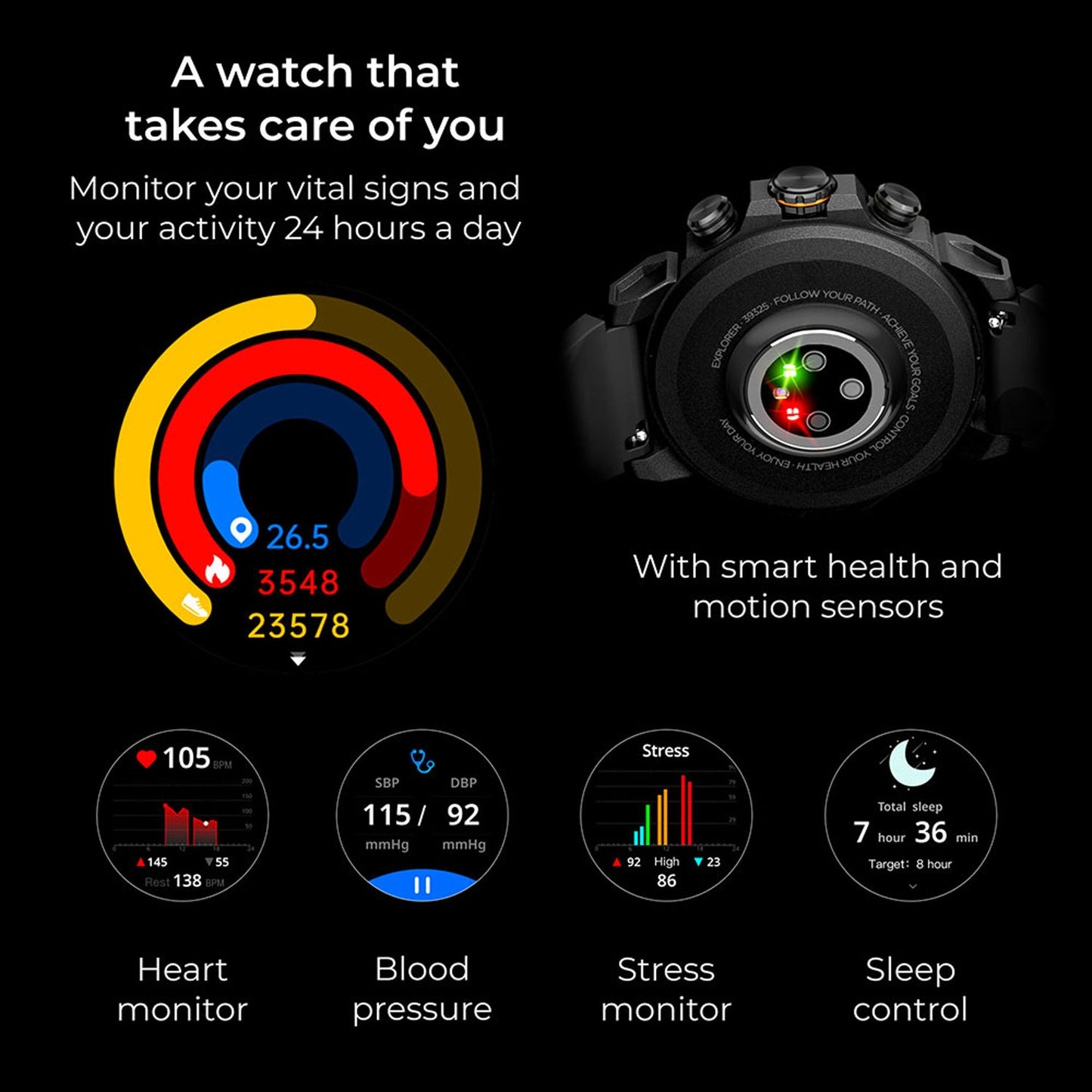 Smartwatch Explorer GPS - Black