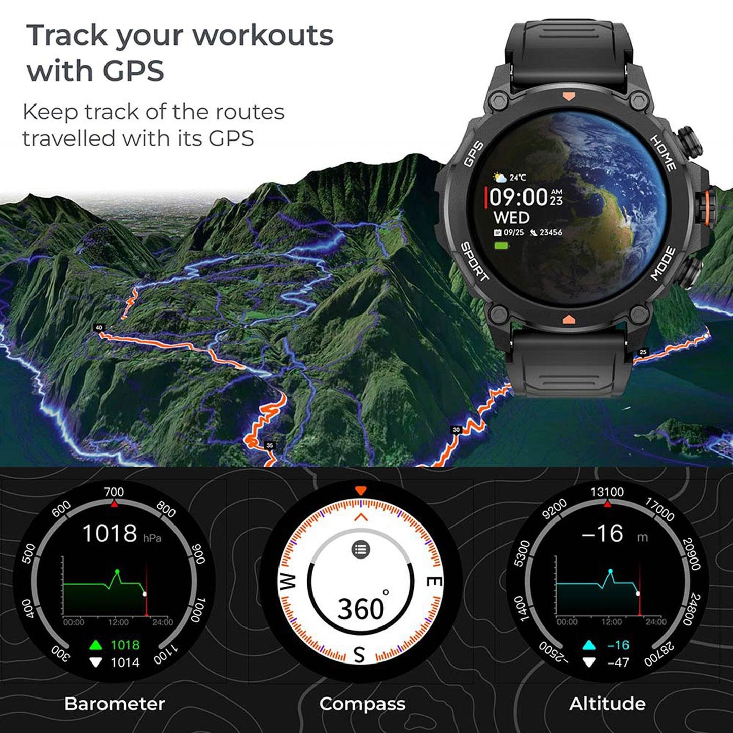 Smartwatch Explorer GPS - Black