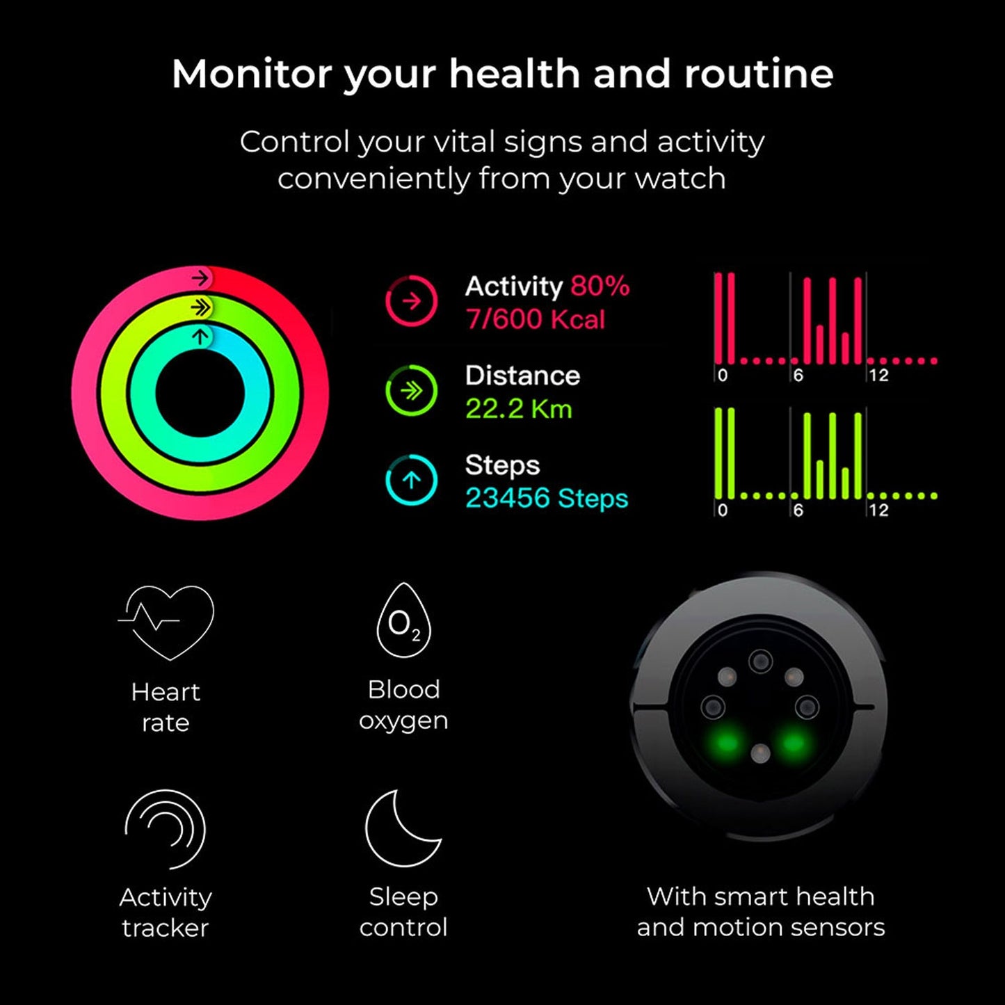 Smartwatch Titanium - Black