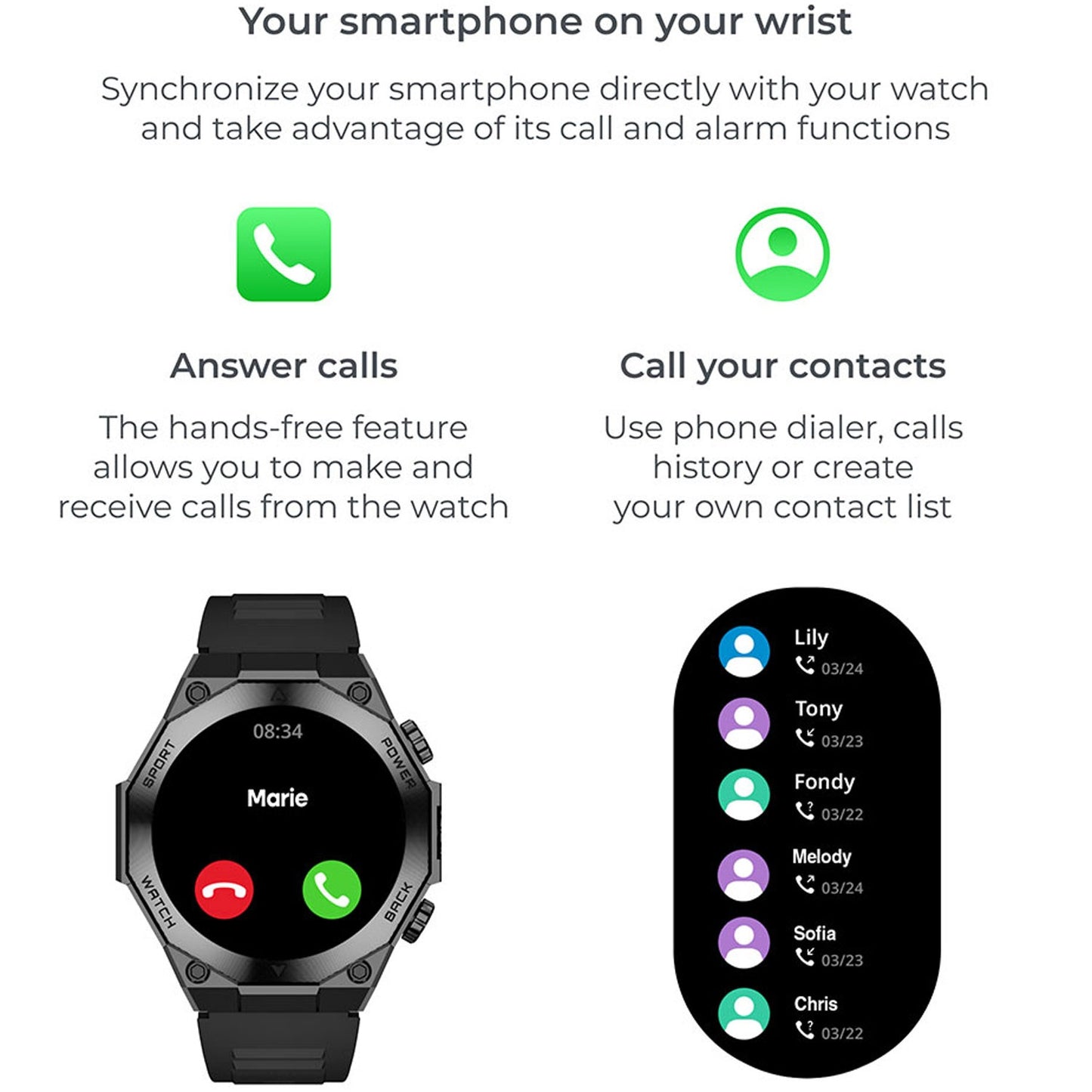 Smartwatch Titanium - Black