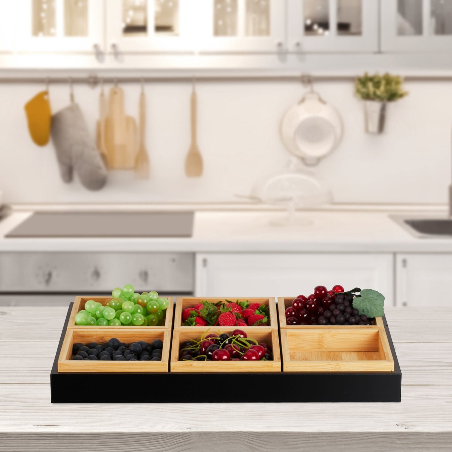 Snack bowl with serving tray