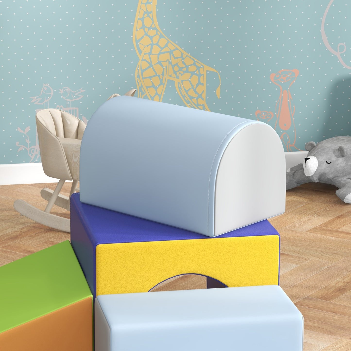 Soft foam building blocks for toddlers, set of 4