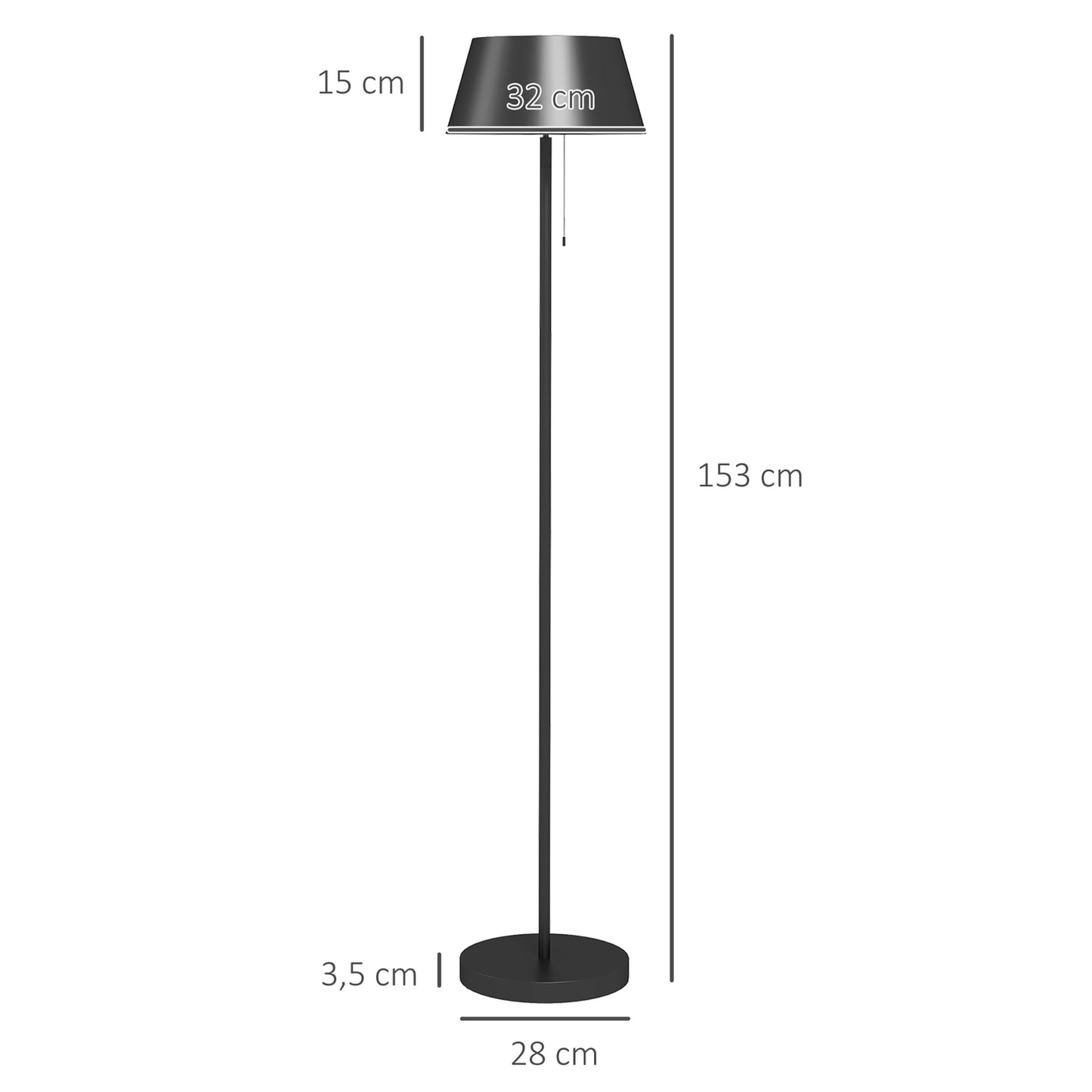 Outdoor solar floor lamp, USB rechargeable, IP44 waterproof
