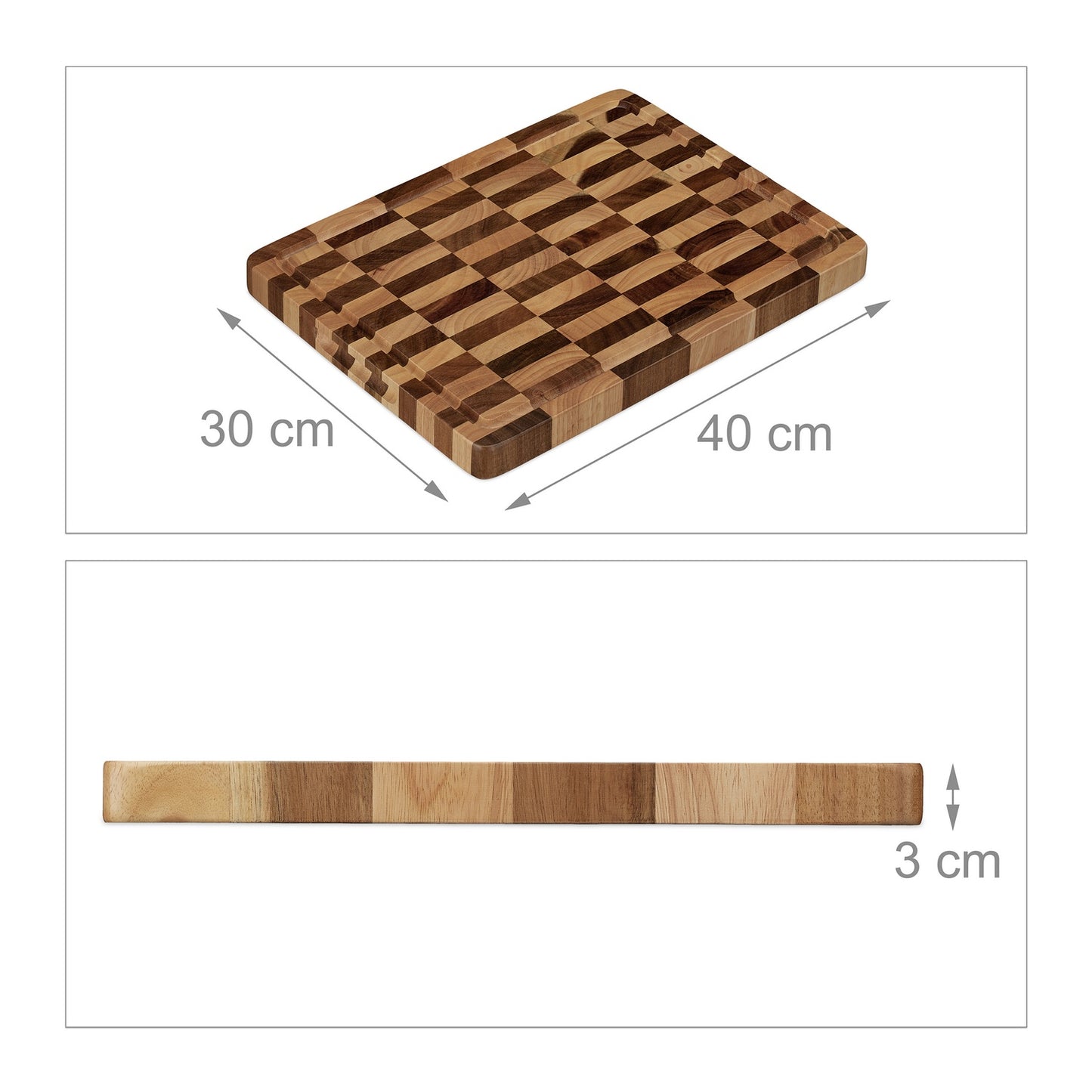 Solid Cutting Board Made from Wood