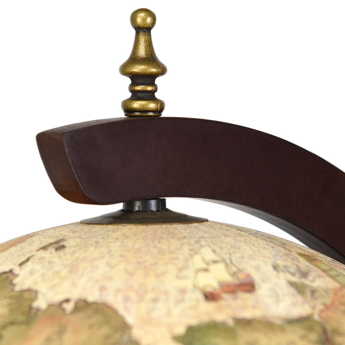Solid wood world globe mini globe bar home bar bottle rack