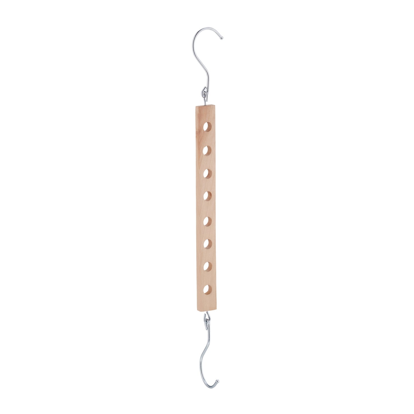 Space-saving wooden hanger set of 5
