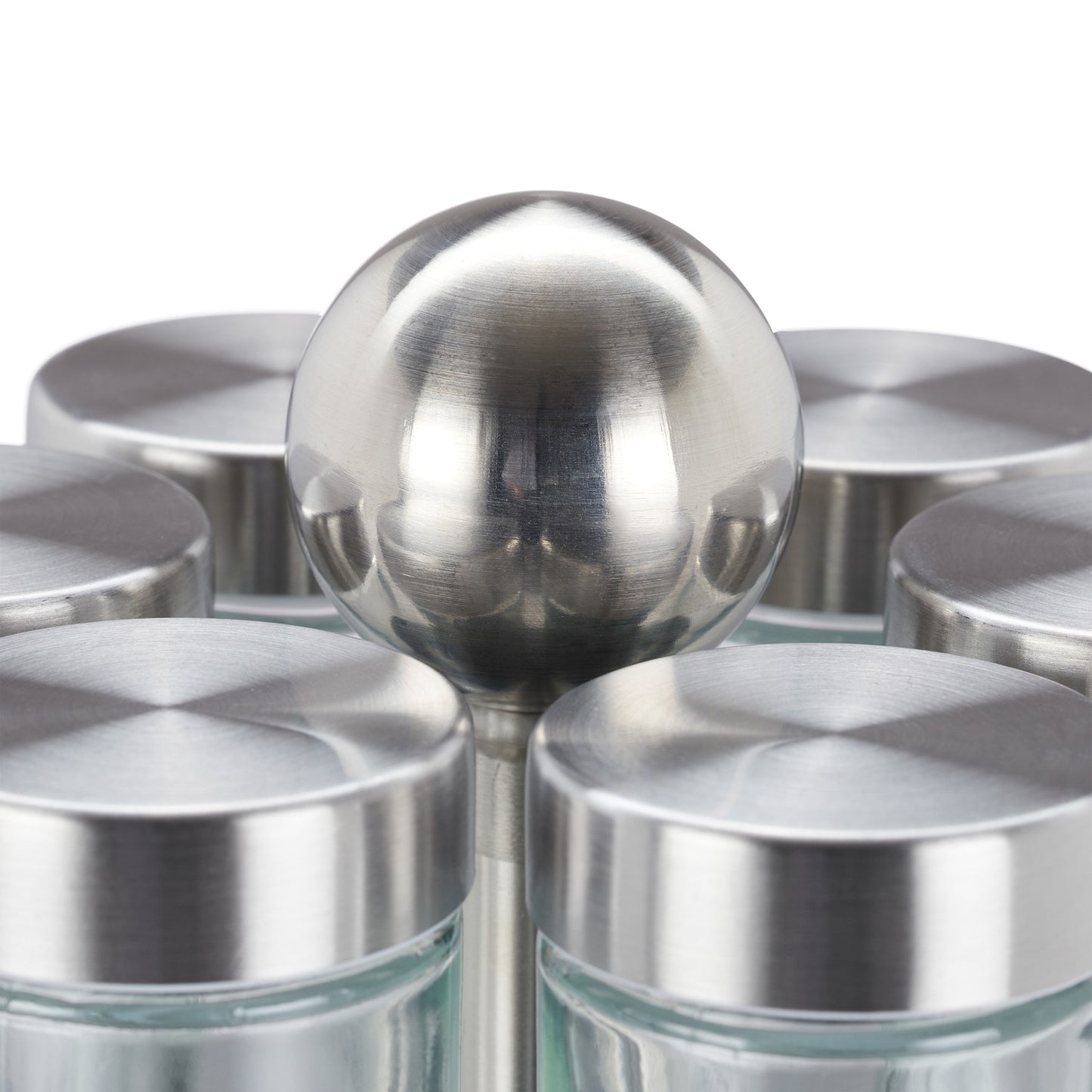 Spice rack with 12 glass jars