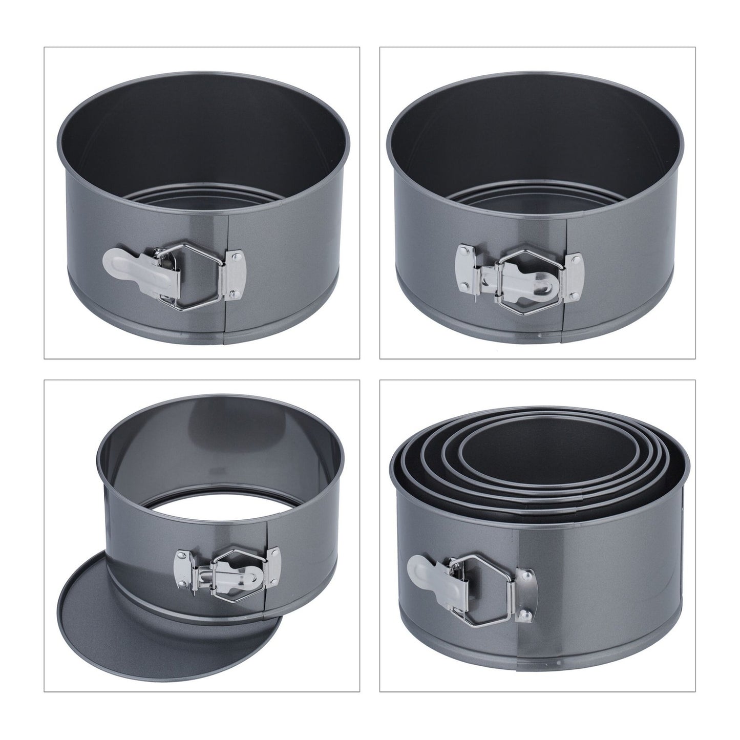 Springform Pan Set, 5-Piece, Non-Stick, Heat Resistant