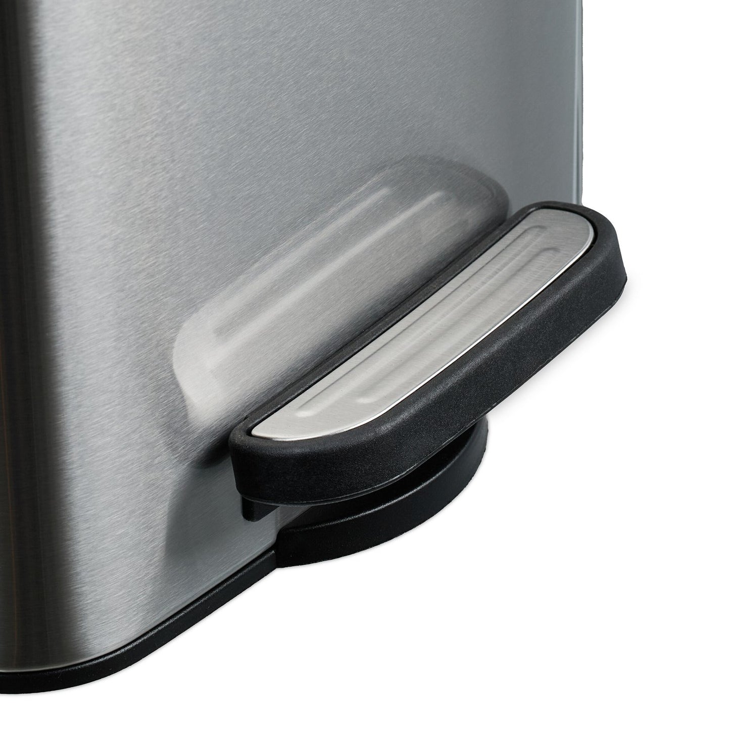 Square Pedal Bin 6L with Liners – Soft-Close, Hands-Free