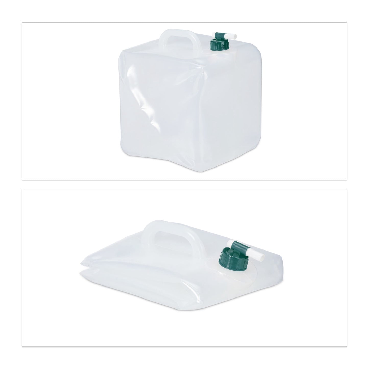 Square collapsible capsules in a set of 4