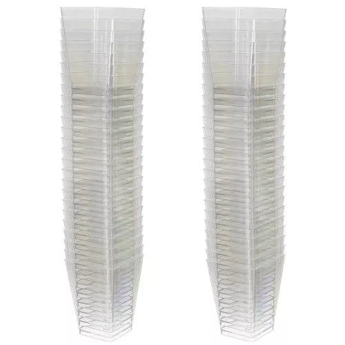 Square cups - 50 pcs. 120ml Ruhha 21164