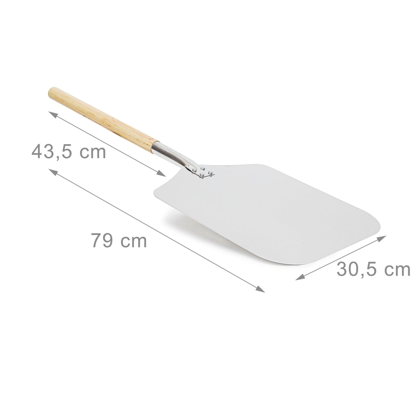 Square pizza shovel