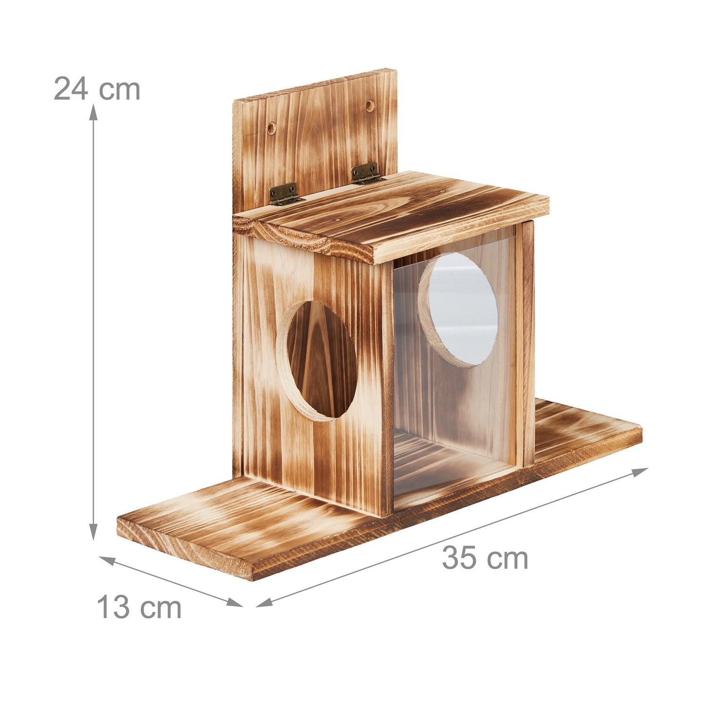 Squirrel feeder with 2 inputs