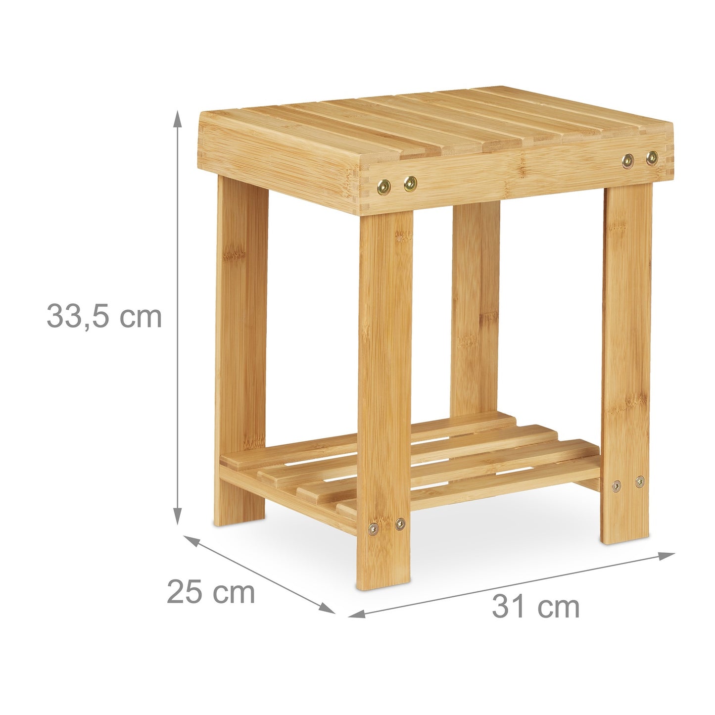 Stable bamboo stool