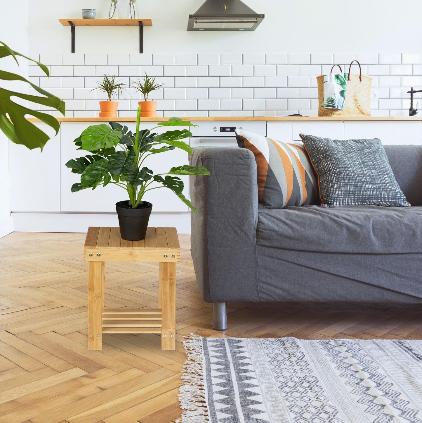 Stable bamboo stool