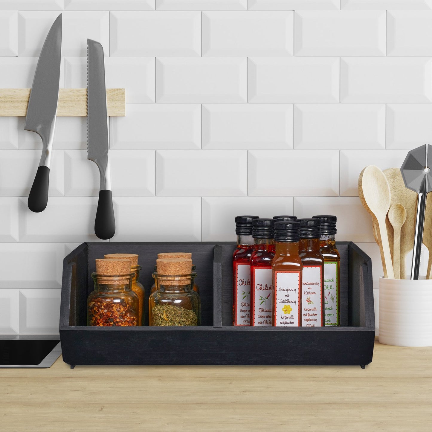 Stackable Bamboo Desk Organiser