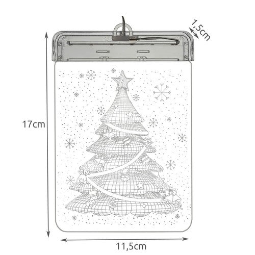 Stained glass LED 3D- Christmas tree