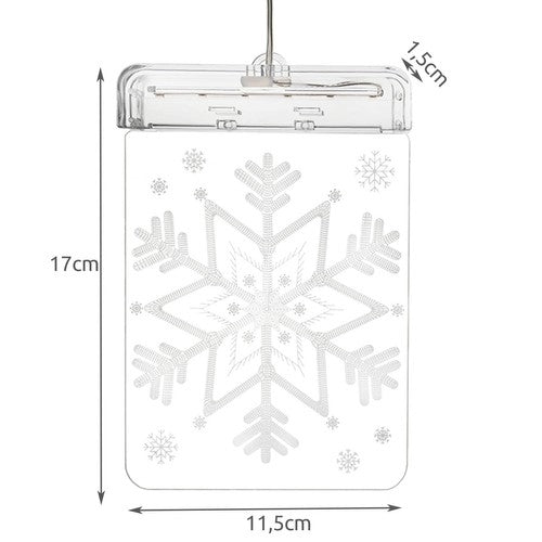 Stained glass LED 3D- snowflake