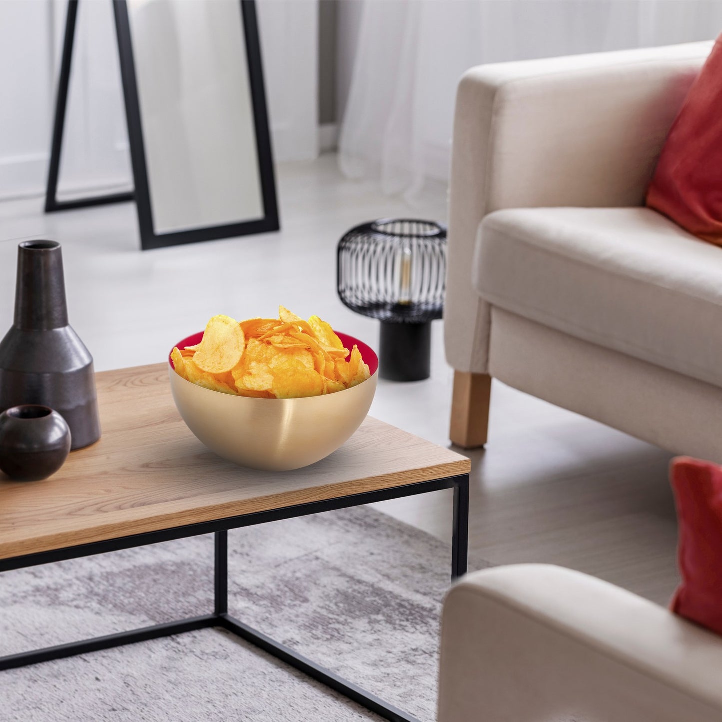 Stainless Steel Serving Bowl 25 cm