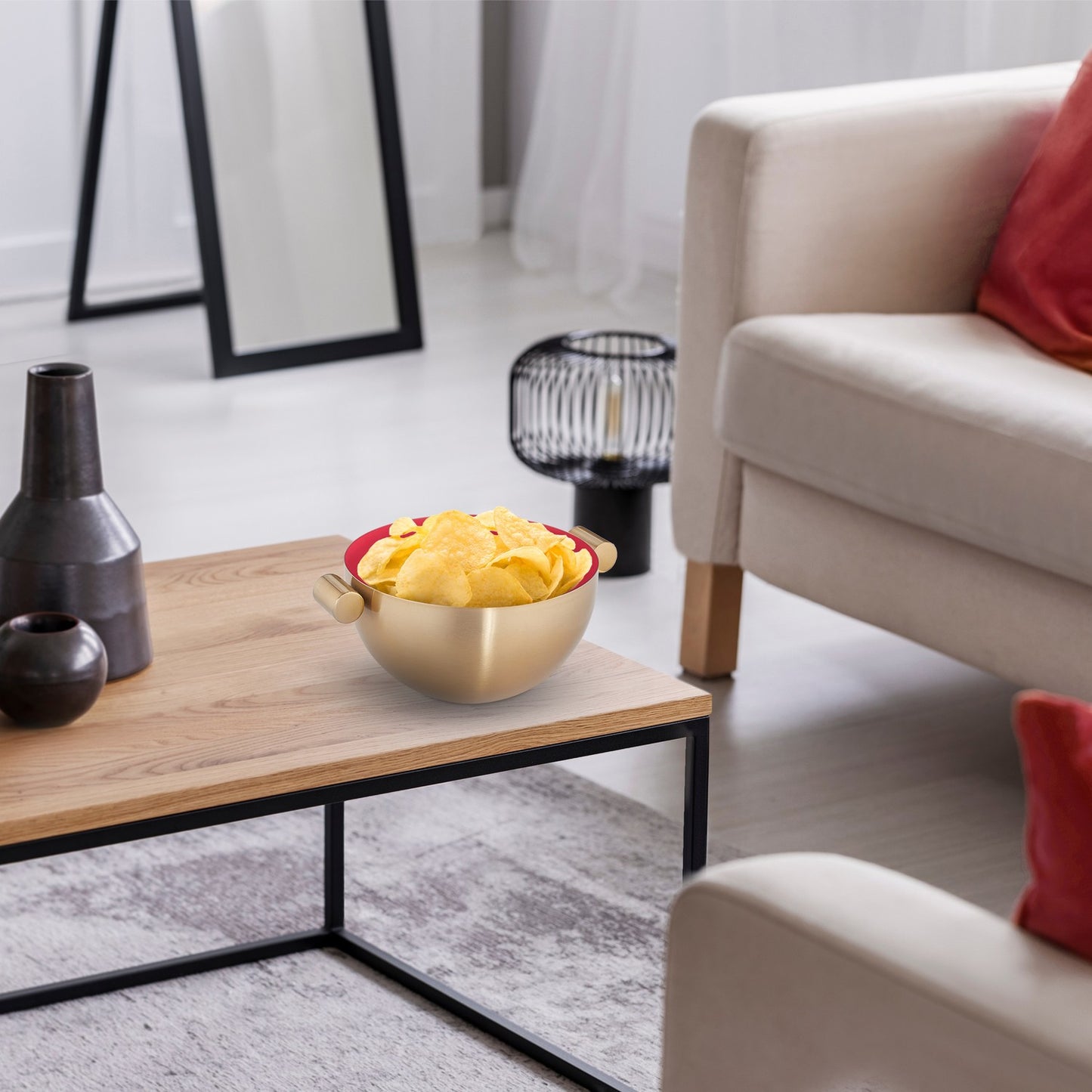 Stainless Steel Serving Bowl Gold