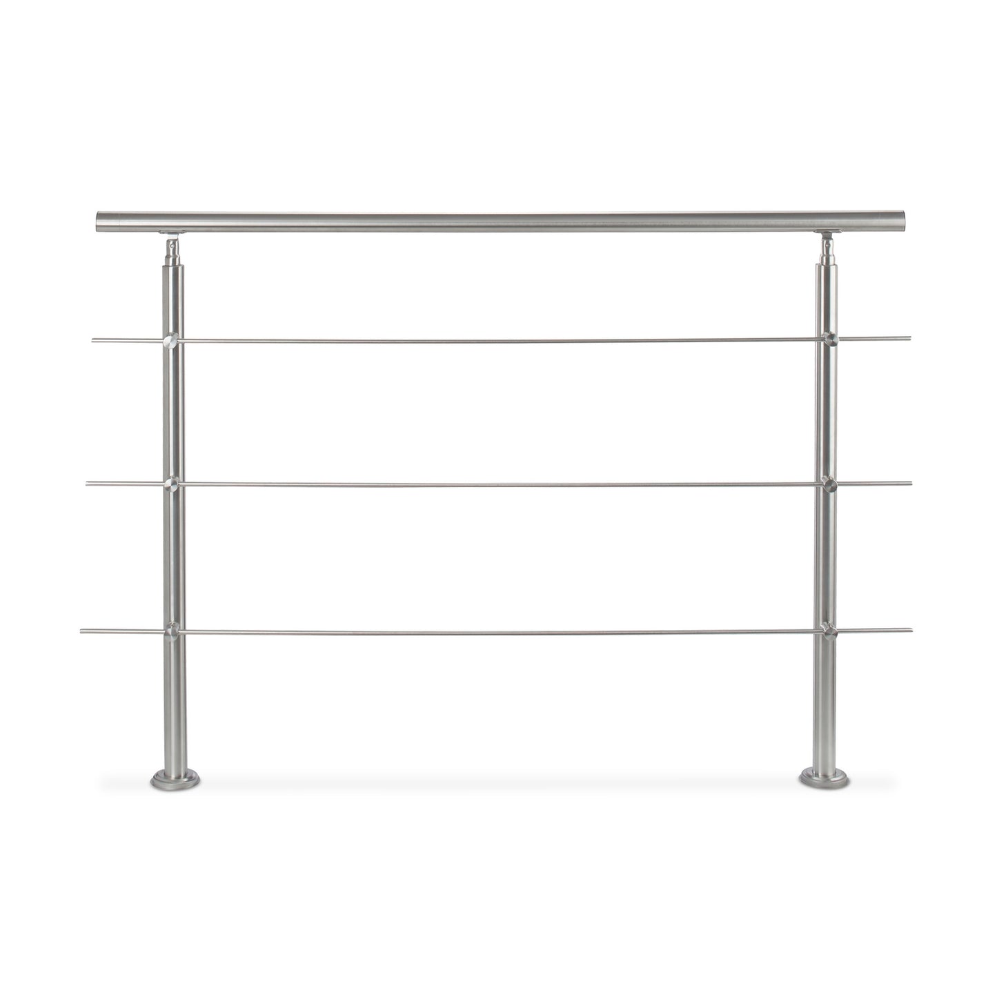 Stainless steel stair railings 1.5m / 2 posts / 3 crossbars