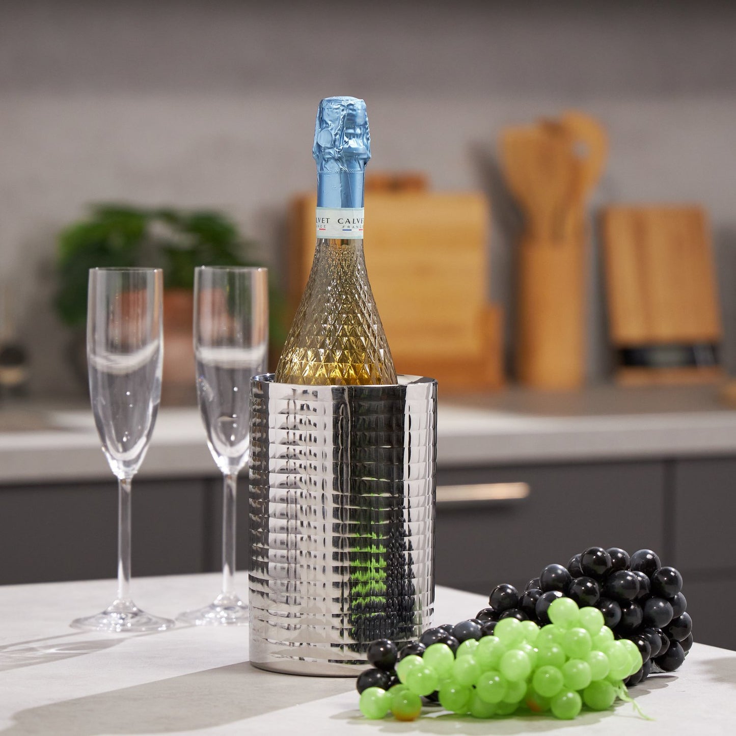 Stainless steel wine cooler