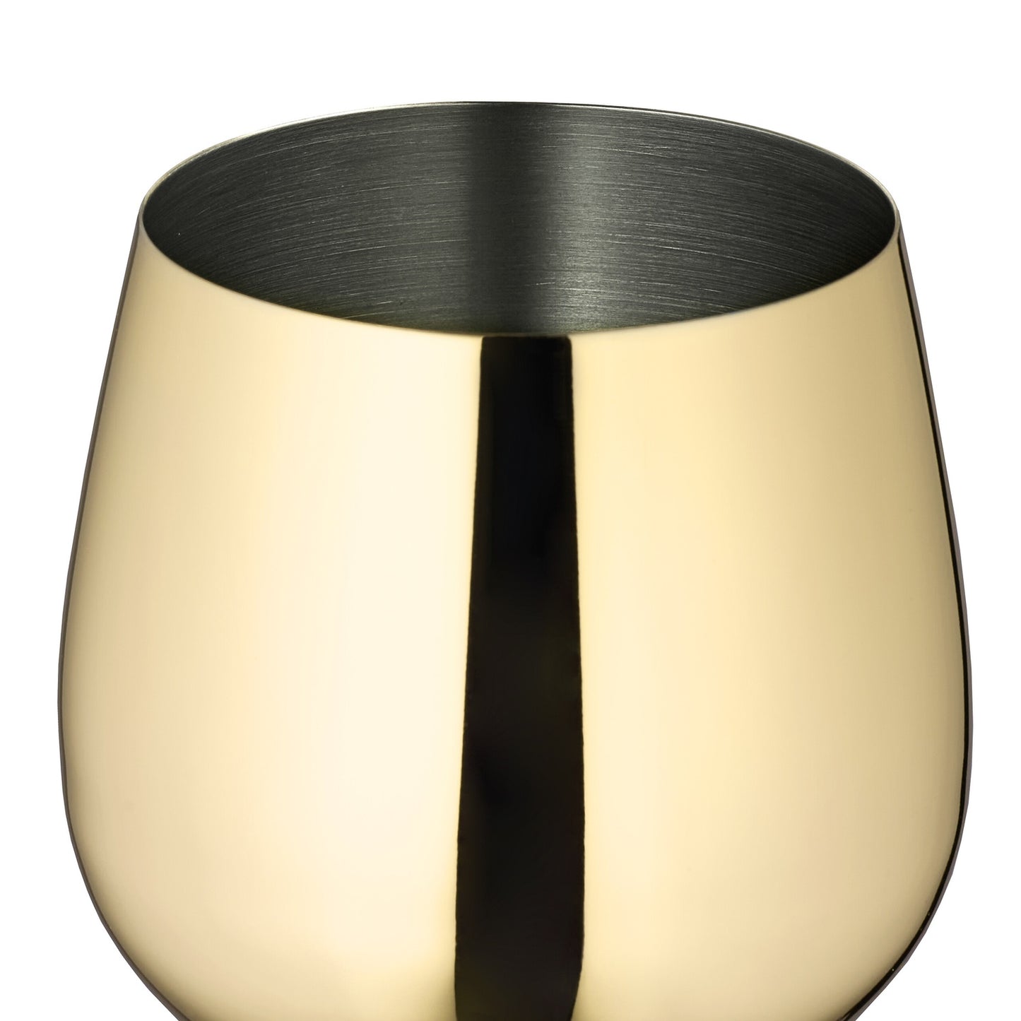 Stainless steel wine glasses, set of 4