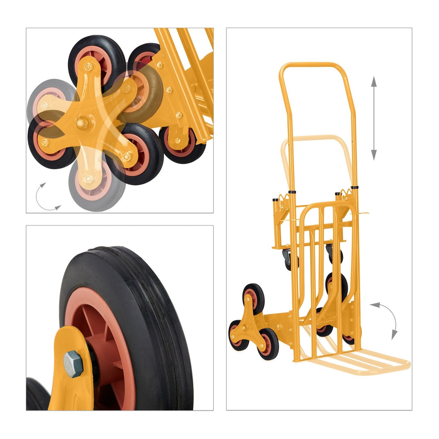 Stair Climbing Hand Truck Yellow