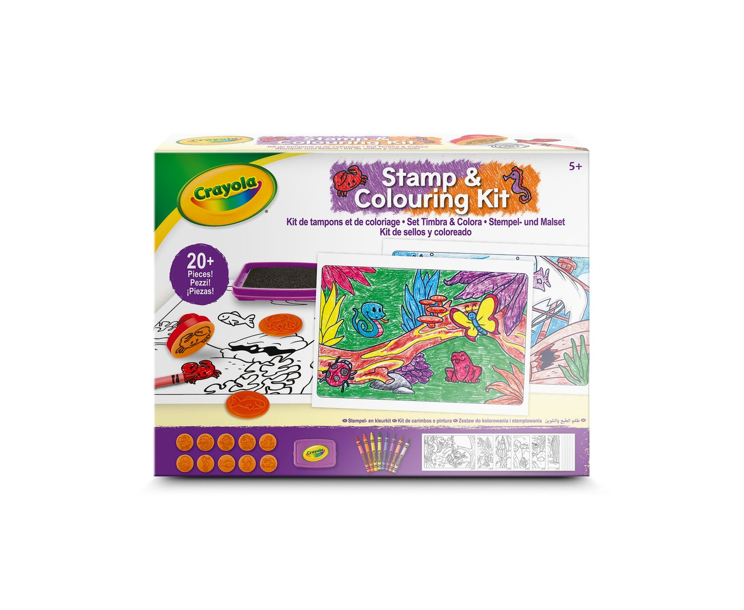 Stamp and Colouring Kit for Creative Art Projects