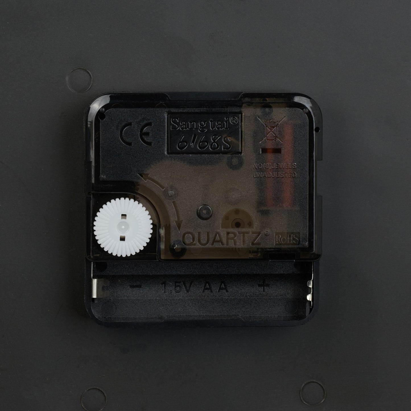 Station clock double-sided in brown