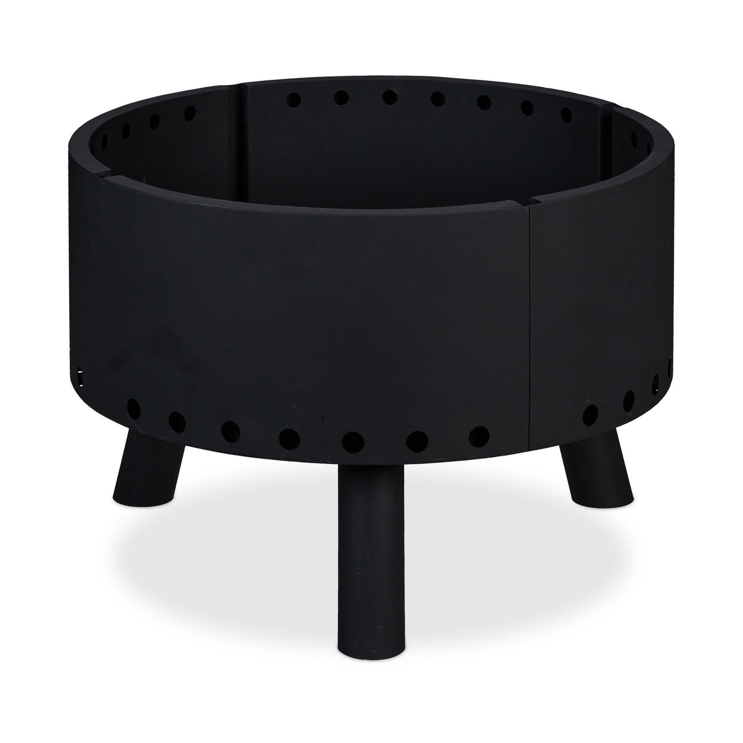 Steel Fire Bowl with Spark Guard and Heat Shield