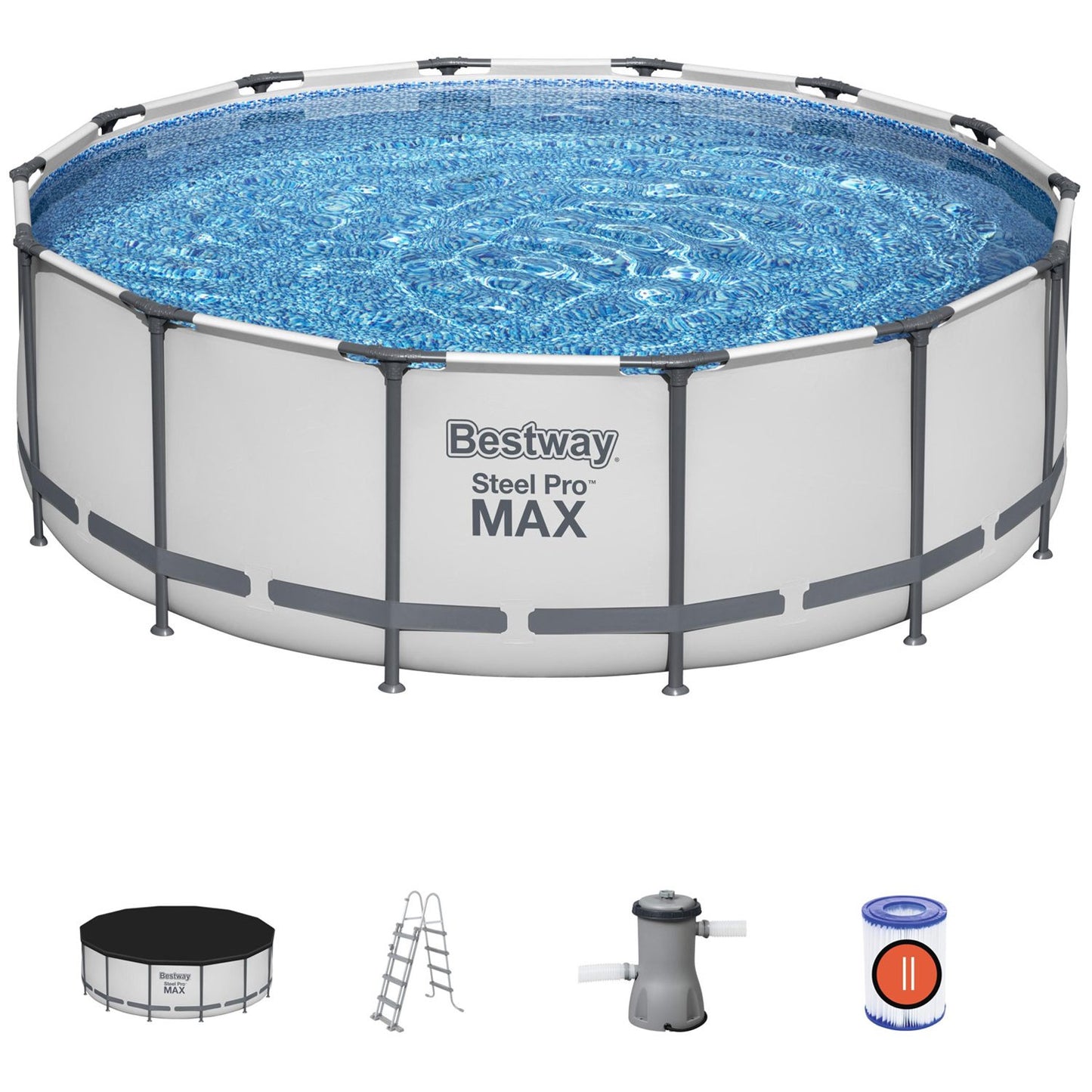 Steel Frame Above Ground Pool 4.27m x 1.22m Set