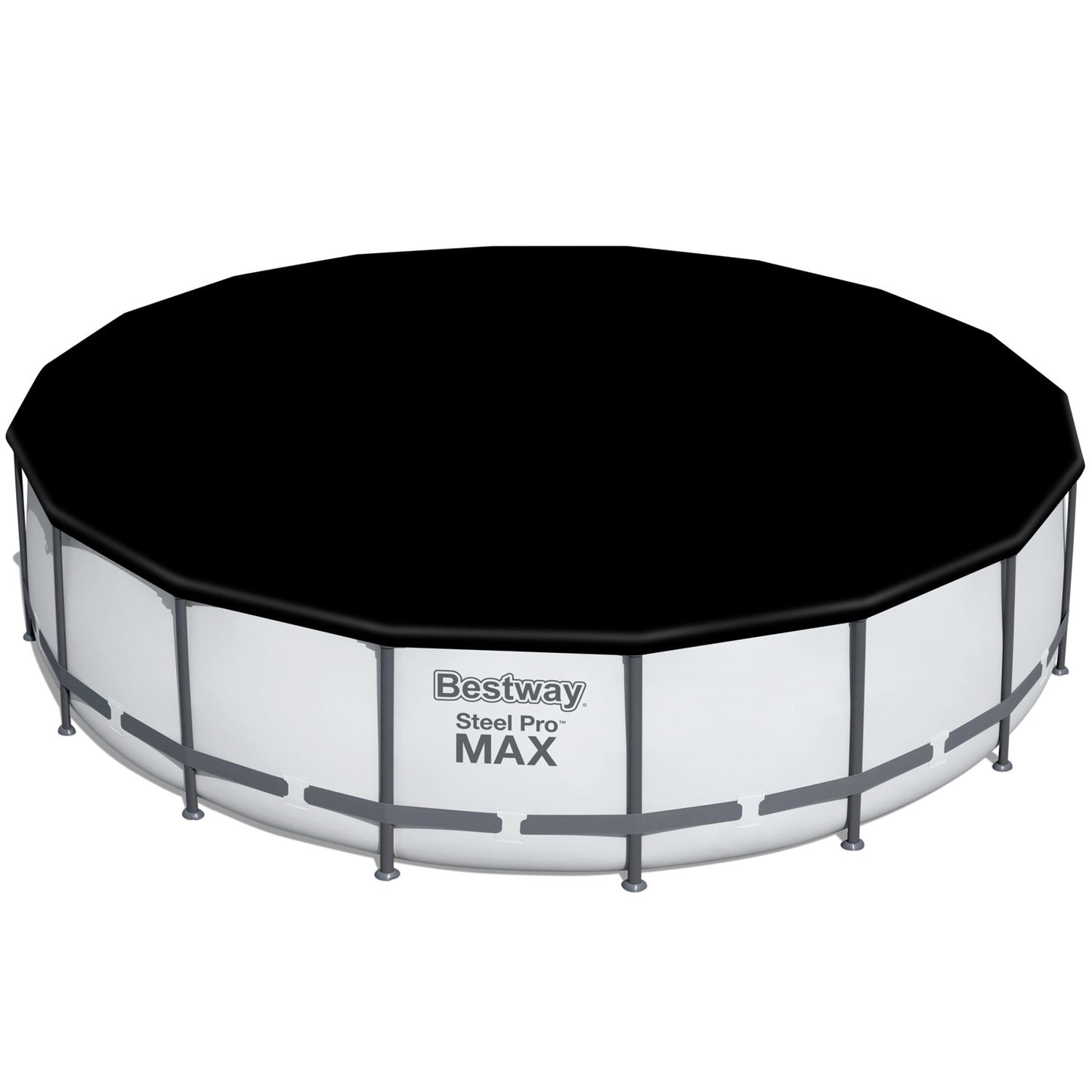 Steel Frame Above Ground Pool, 5.49m x 1.22m, Easy Setup