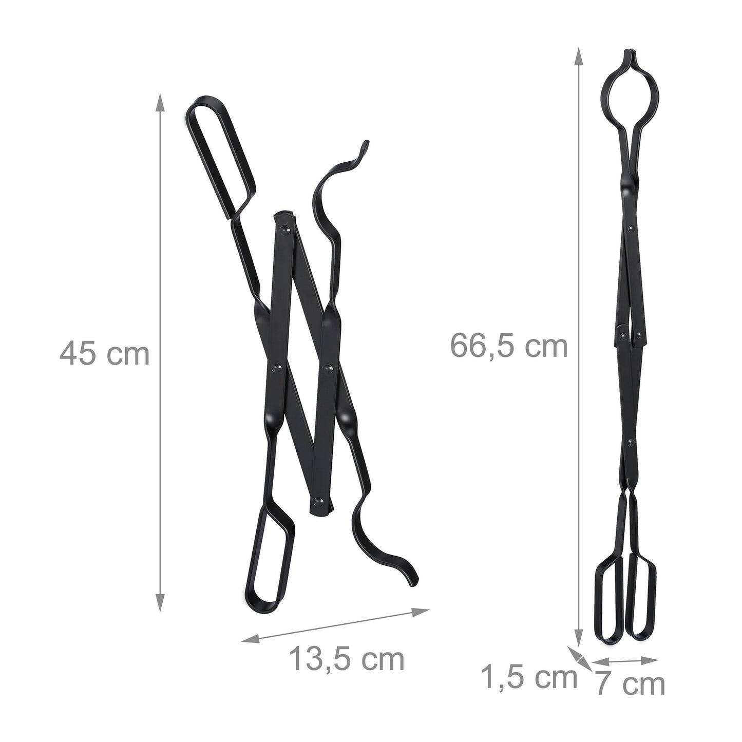 Steel fireplace rod