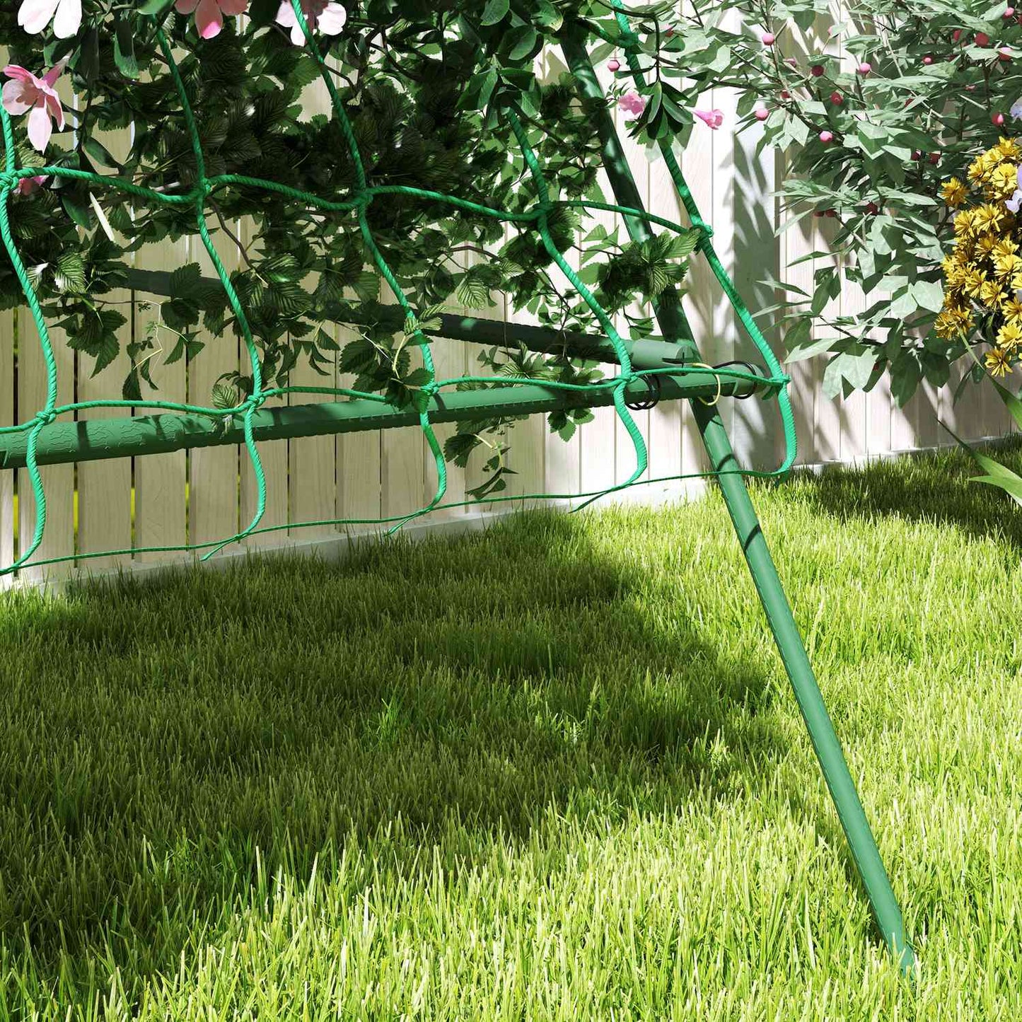 A-frame rustproof garden trellis in steel, 101x133x227 cm