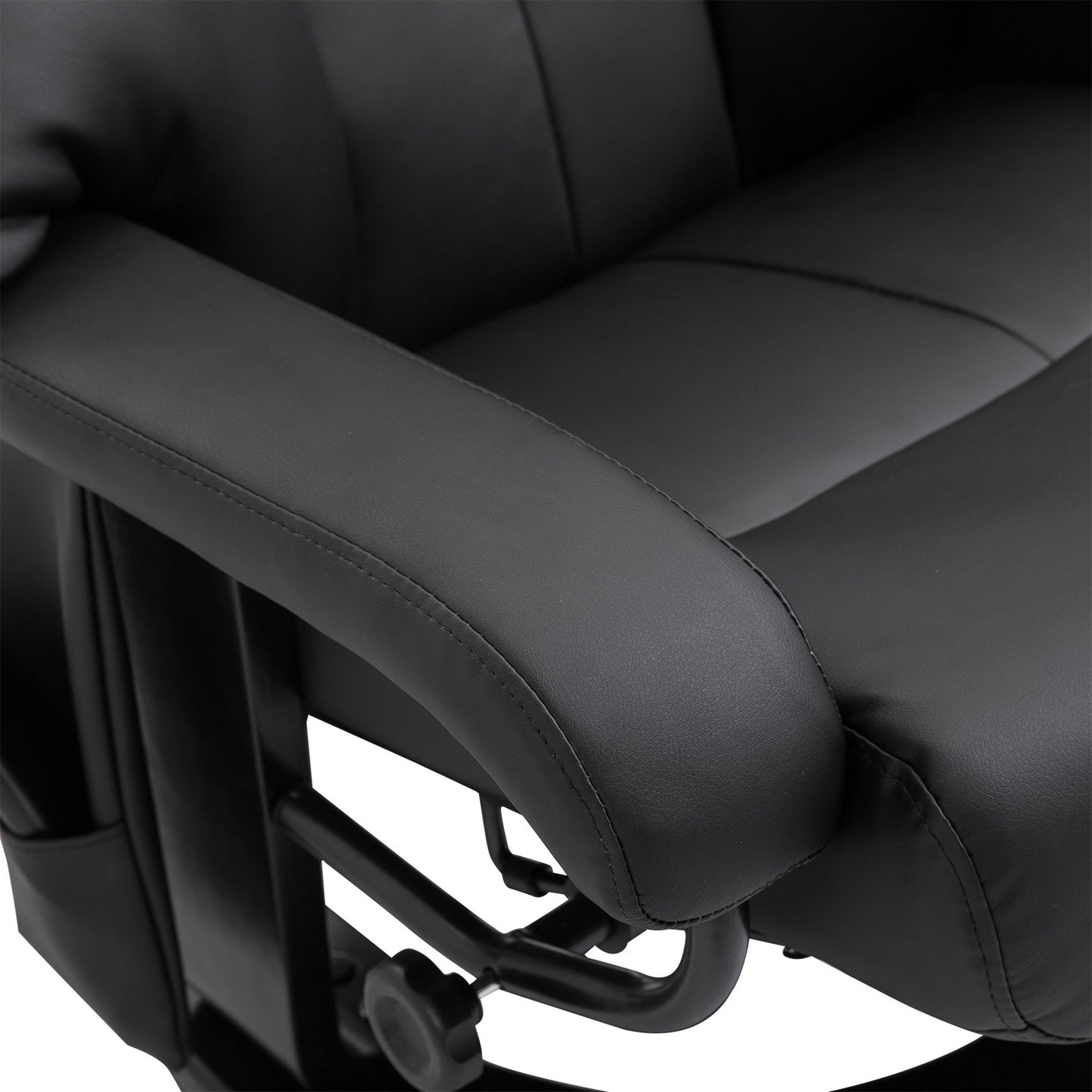Black massage stool - 76x80x102 cm Adjustable height