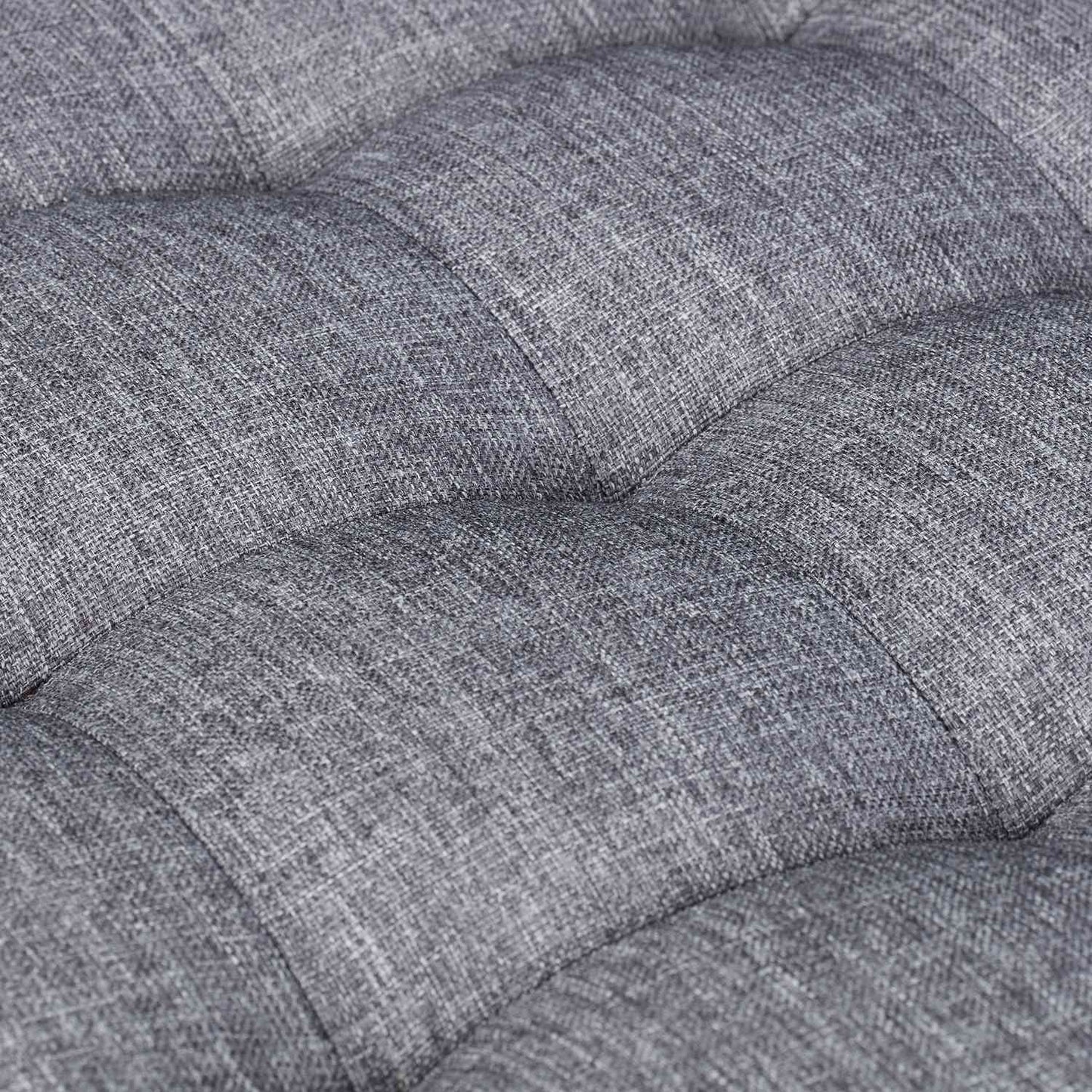 Stool with padding in gray