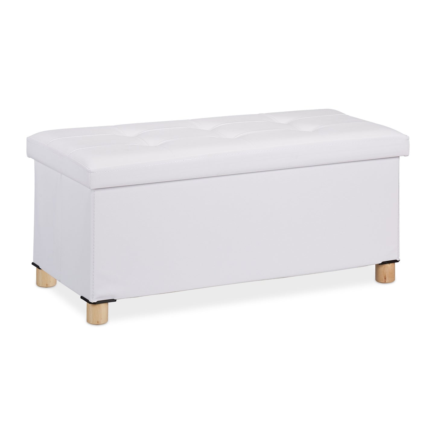 Storage Bench with Wooden Feet